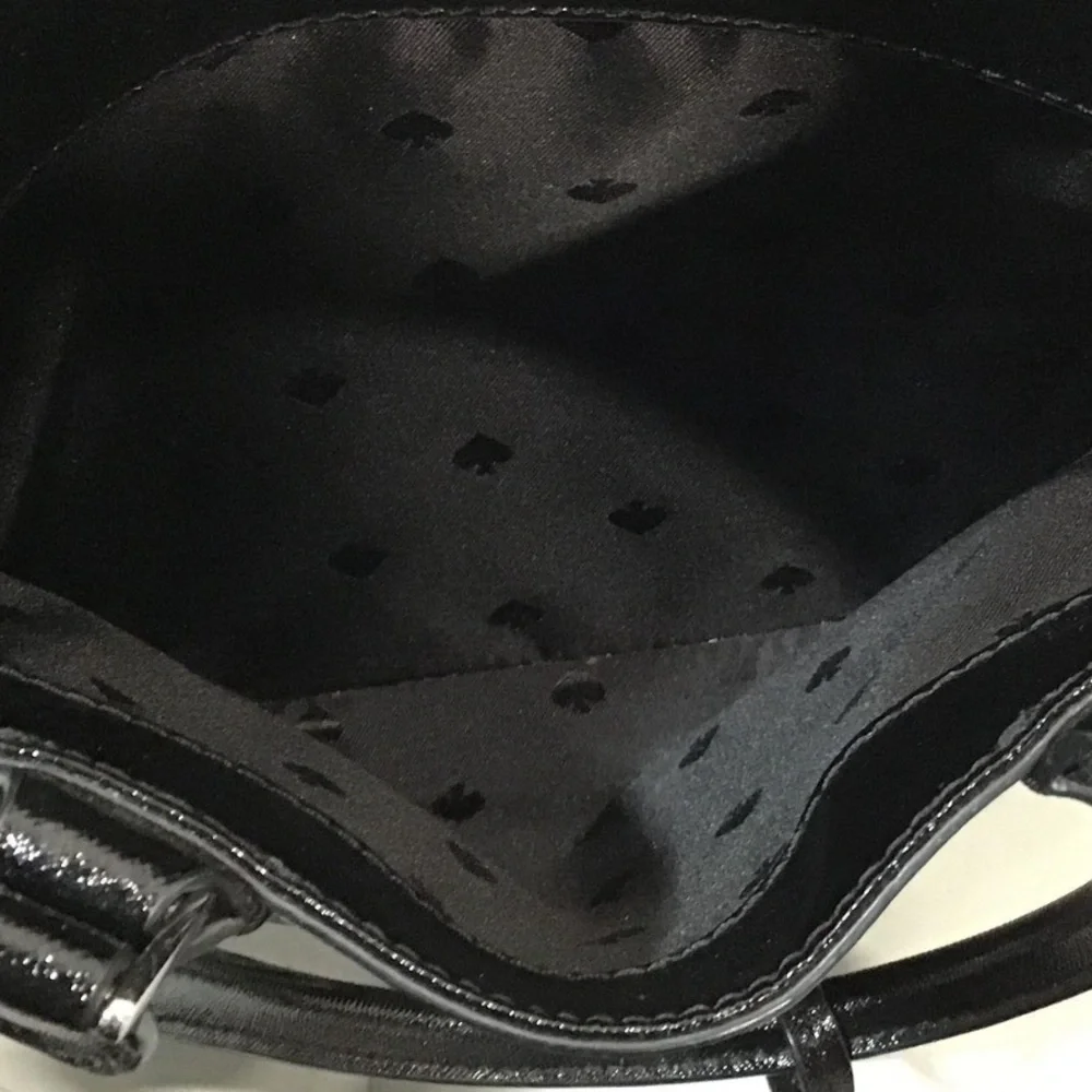 Women’s Kate Spade Black and Gray Polka Dot Satchel Bag